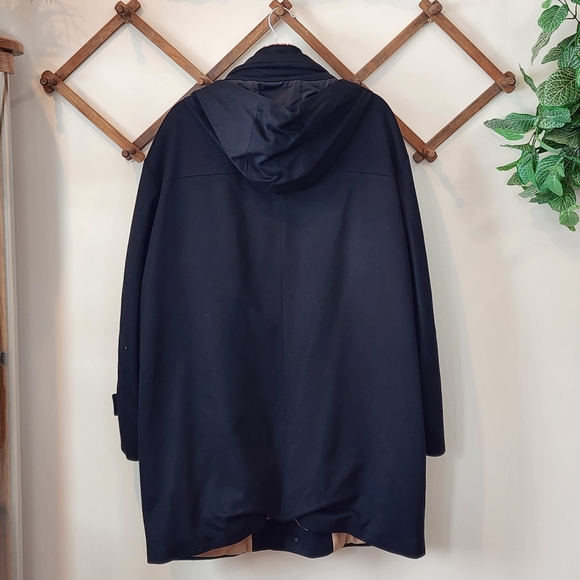 Paul & Shark Loro Piana Storm System 100% Cashmere Hooded Coat Detachable Collar - Picture 6 of 16